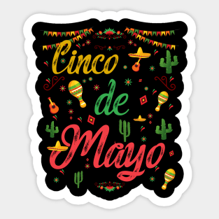 Fiesta Cinco De Mayo 5 De Mayo Mexico Sticker